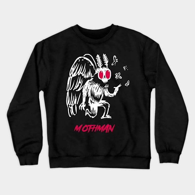 mothman Crewneck Sweatshirt by vizcan